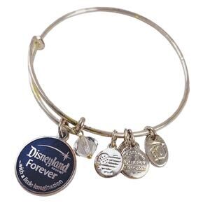 Alex and Ani Disneyland Forever Charm Bangle - Silver Toned